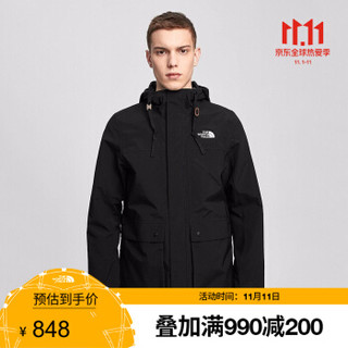 TheNorthFace北面冲锋衣男户外防水透气上新|4U7Y JK3/黑色 M