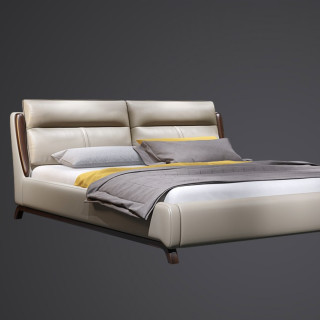 sleemon喜临门汉诺威进口头层黄牛皮床180200cm