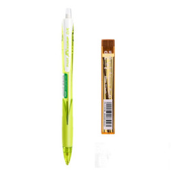 自动铅笔0.5彩色杆活动铅笔带橡皮擦头 苹果绿(送铅芯)HRG10RCLG5原装进口 *5件