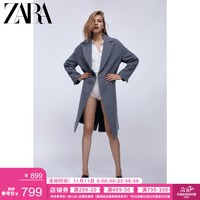 ZARA 新款 女装 纹理大衣外套 08127644428