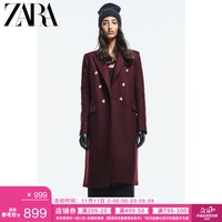ZARA新款 女装 羊毛大衣外套 03057249791