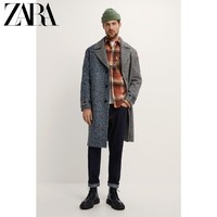ZARA 新款 男装 冬季拼接大衣外套 05859041049