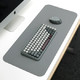 镭拓（Rantopad）S5 鼠标垫超大皮质皮革防水桌垫笔记本电脑办公垫 PU防滑键盘垫 深灰
