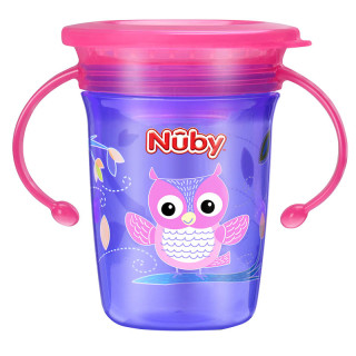 Nuby 努比 10410 儿童吸管魔术杯 猫头鹰 240ml