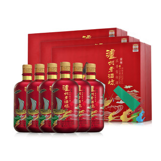 LUZHOULAOJIAO 泸州老窖 泸州老酒坊耀顺 52度 浓香型白酒 500ml*2瓶*3箱