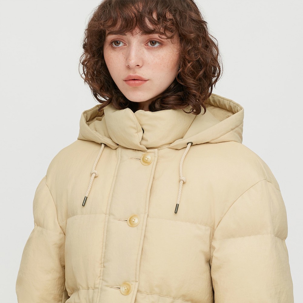 uniqlo优衣库431585女士夹层连帽外套