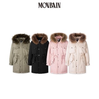 MOVBAIN 毛边女孩 MY211600G  女士工装派克羽绒服