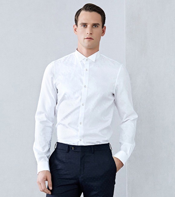 vicutu 威可多 vrw17151646 男长袖纯棉衬衫