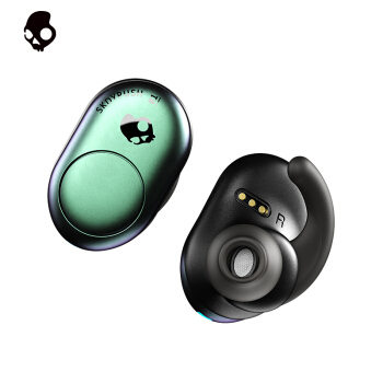 骷髅头(Skullcandy)PUSH 真无线入耳式蓝牙耳机 运动耳机 智能设备 通用华为IOS苹果小米手机 变色青绿
