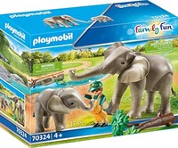 playmobil 摩比世界 70324 野营大象