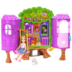 Barbie 芭比 小小梦想家系列 FPF83 小凯莉树屋礼盒套装+凑单品