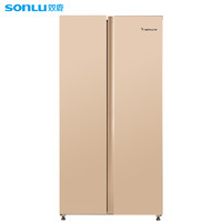 双鹿（SONLU ）466升 对开门冰箱风冷无霜一级能效节能双变频大容量双开门家用冰箱玫瑰金BCD-466WSVYD