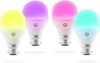 LIFX Mini、E27，可调节，多色，可调，不需要轮毂，使用 Alexa。 白色 4-Pack HB4L3A19MC08B22