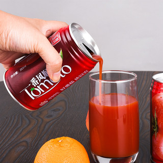 冠农番茄汁新疆特产浓缩果汁饮料轻断食果蔬汁整箱310ml*12罐