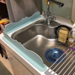硅胶水槽挡水板家用水池洗碗盆厨房防溅水隔水挡板洗菜盆防水板