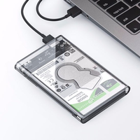 白菜党、有券的上：ORICO 奥睿科 2139 2.5寸移动硬盘盒 透明外壳 USB3.0
