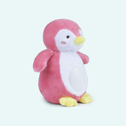 贝恩施毛绒娃娃企鹅粉色