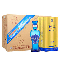 洋河（YangHe）蓝色经典海之蓝 46度480ml*6整箱装浓香型白酒（新老包装随机发货）