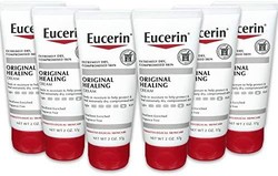Eucerin Original 保湿修护面霜，无香料，丰富的乳液，适合非常干燥的皮肤-2盎司/管，57克/管（6个装） *6件