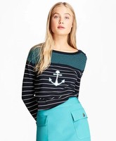 Brooks Brothers|Cotton Anchor Sweater