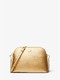 Michael Kors|Large Metallic Crossgrain Leather Dome 链条斜挎包