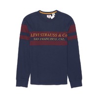 Levi's李维斯男士圆领纯棉长袖T恤