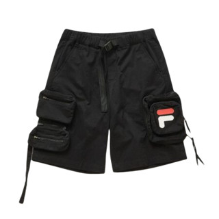 FILA 斐乐 FUSION系列 男士运动裤 T11M023801F-BK 深黑 XL