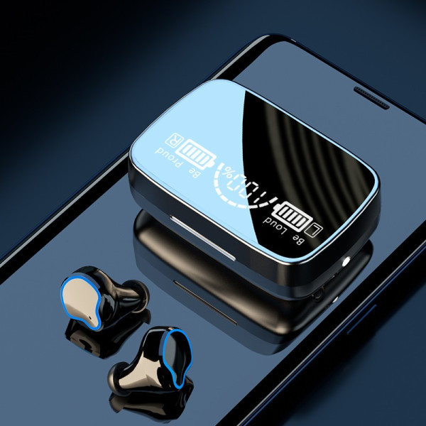 amoi夏新入耳式真无线降噪蓝牙耳机镀金黑