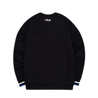 FILA 斐乐 FUSION系列 男士运动卫衣 T11M033205F-BK 深黑