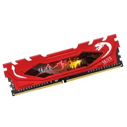 JAZER 棘蛇 DDR4 3600 台式机内存 8GB 红马甲条