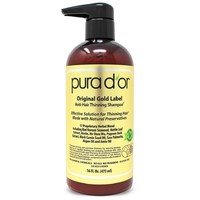 中亚Prime会员：pura d'or Premium Organic Anti-Hair Loss 金标防脱洗发水 473ml