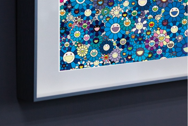 村上隆太阳花版画蓝色致敬克莱因限量300版展览级手工装裱多少钱 什么值得买 村上隆太阳花版画蓝色致敬克莱因限量300版展览级手工装裱多少钱 什么值得买