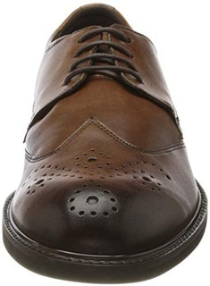 ECCO 爱步男士Vitrus Iii 布洛克鞋,棕色,10 UK