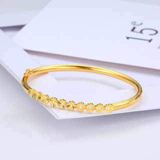 CHJ JEWELLERY 潮宏基 CD0001251500 女士颦顾足金手镯