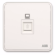 ABB 纤悦系列 AR333 六类千兆电脑插座面板 雅典白色