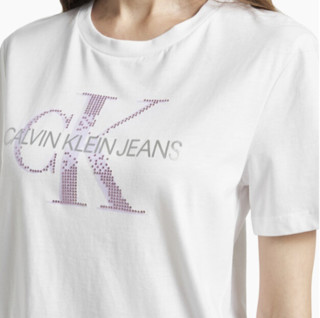 Calvin Klein 卡尔文·克莱 女士圆领休闲短袖T恤J214196