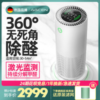 agcen艾吉森空气净化器家用新房除甲醛异味粉尘室内卧室除菌T01F