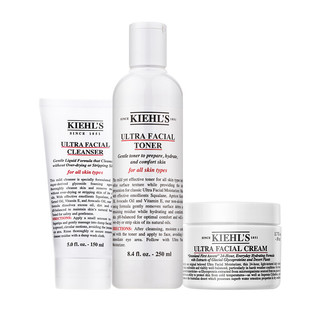 Kiehl's 科颜氏 高保湿系列护肤套装 (洁面150ml+爽肤水250ml+面霜50ml)