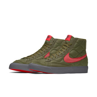 NIKE 耐克 Blazer Mid Vintage '77 3M™ By You 中性休闲运动鞋 DA7566-991 粉/绿