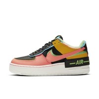 NIKE 耐克 AF1 Shadow SE 女士休闲运动鞋 CT1985-700 日晕黄/波罗的海蓝/黑/原子粉