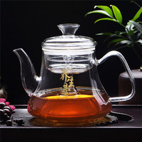 艾芳贝儿(AlfunBel)加厚全玻璃煮茶器蒸茶壶1000ML
