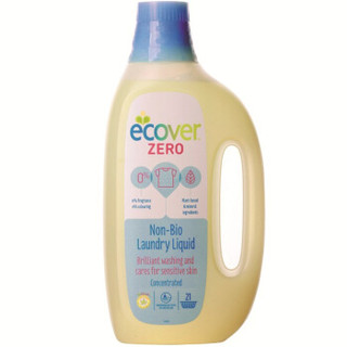 包邮Ecover欧维洁 比利时进口孕妇宝宝衣物洗衣液0敏感无香型1.5L