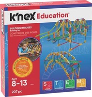 K'NEX Bridges 8 岁以上建筑教育玩具积木套装（207 件）