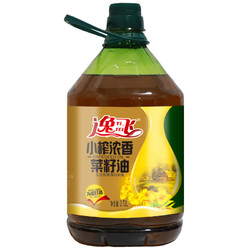 逸飞 古法小榨浓香菜籽油2.72L 非转基因食用油5斤装