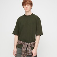 男装 磨毛棉圆领T恤(五分袖) 430016