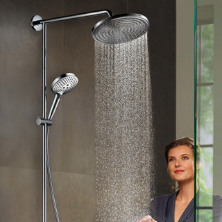 hansgrohe 汉斯格雅 飞雨系列 淋浴套装 27215花洒套装+26168淋浴管+71242浴缸龙头