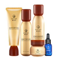 UNIFON 御泥坊 红参蜗牛紧致护肤套装 (弹润修护系列洁面乳100ml+养肤水150ml+养肤乳120ml+眼霜15g+安瓶玻尿酸补水精华10ml)