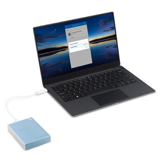 希捷(Seagate)4TB USB3.0移动硬盘 新睿品 2.5英寸 (海量存储 自动备份 金属拉丝) 梦幻蓝+数据救援服务1年版