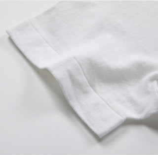 CABBEEN 卡宾 男士纯棉印花刺绣短袖T恤3202108019 米白色XXL