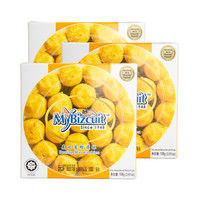 马来西亚进口麦比客榴莲酥榴莲黄金酥108g/盒*3休闲零食饼干低脂